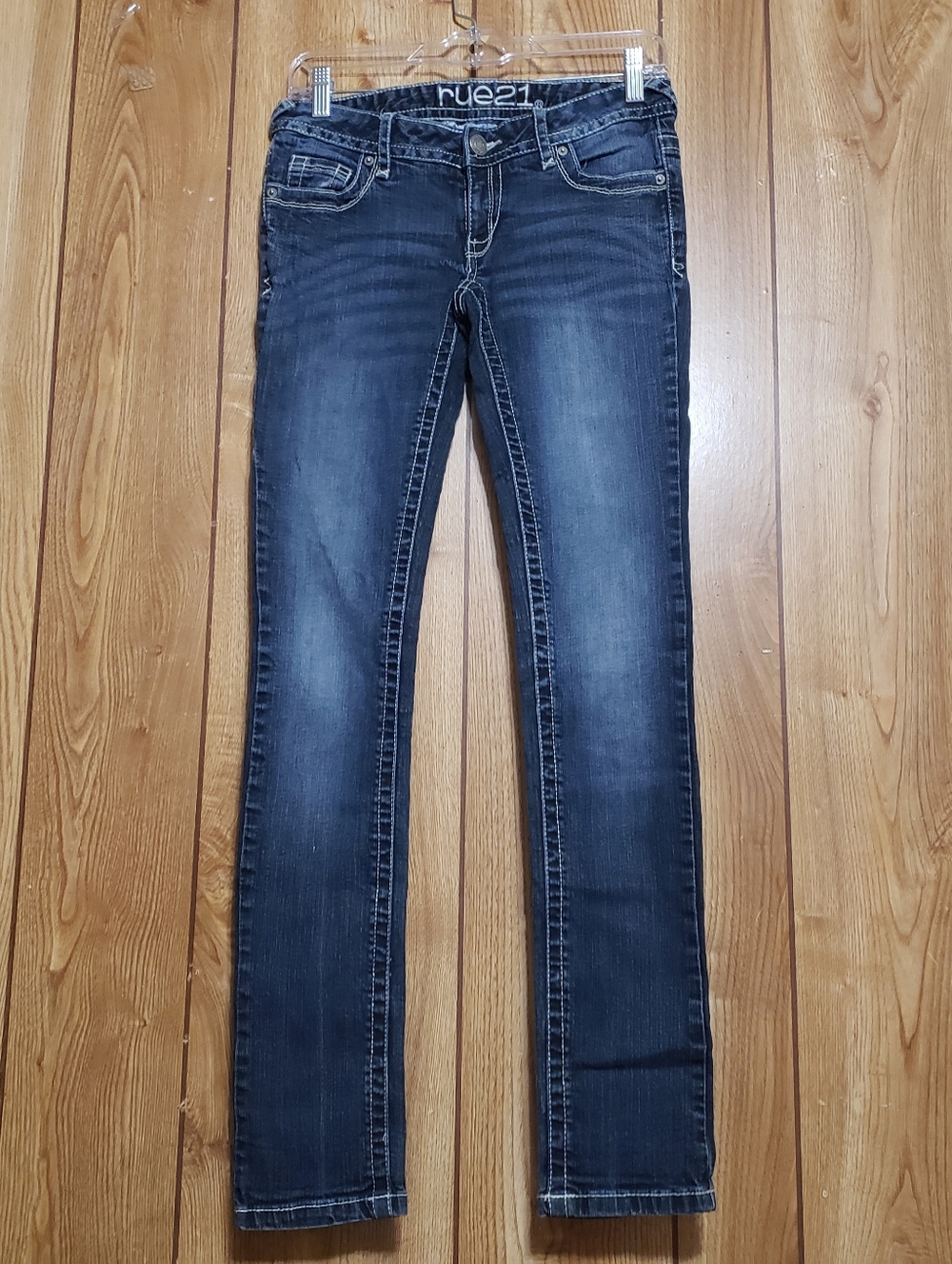 Low Rise Skinny Stretch Jeans Women's 1/2 Long Skinny 28x32 Youthful Comfort